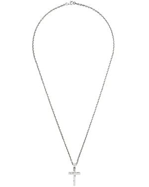 Emanuele Bicocchi Cross Pendant Necklace - Metallic