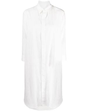 Yohji Yamamoto Abito Con Colletto Classico - Bianco
