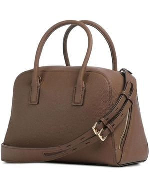 Michael Kors Ashton Pebbled-Leather Tote Bag - Brown