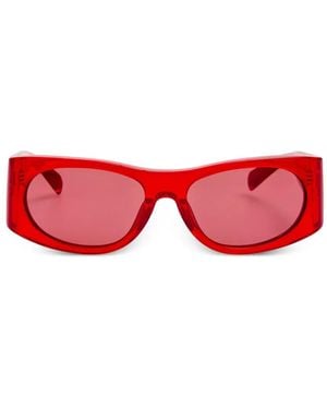 Jacquemus Logo-Detail Sunglasses - Red