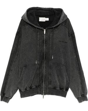 Feng Chen Wang Hooded zip-up jacket - Schwarz
