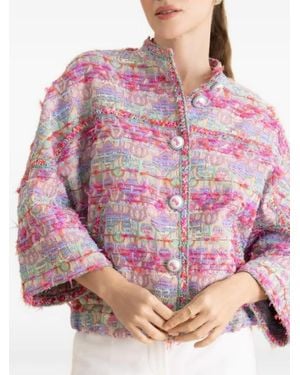 Maison Common Giacca Crop Con Bottoni - Rosa