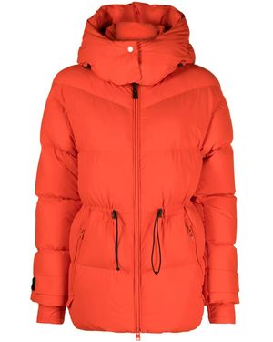 Woolrich Matt Hooded Down Jacket - Red
