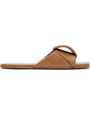 Loewe Origami Square-Toe Sandals - Brown