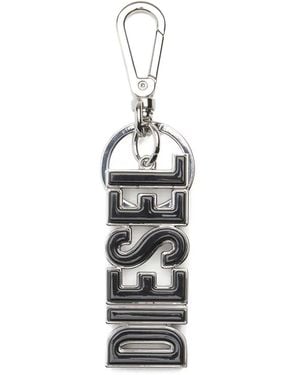 DIESEL Dsl -3D Logo-Lettering Keyring - White