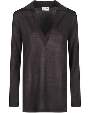P.A.R.O.S.H. Jersey Con Cuello En V - Negro