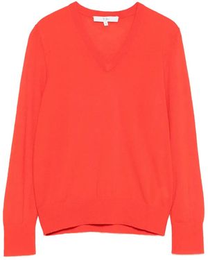 Tibi Maglione Con Scollo A V - Rosso