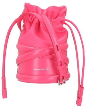 McQueen The Soft Curve バケットバッグ - ピンク