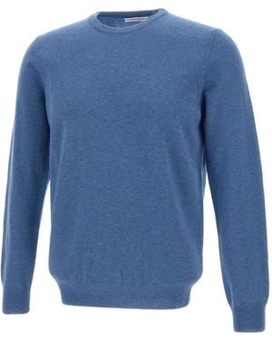 Kangra Crew-Neck Wool Jumper - Blue