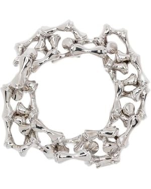 Eddie Borgo Bracelet À Maillons Bamboo - Métallisé