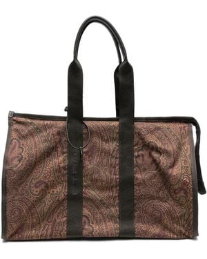 Etro Paisley-Print Holdall - Brown