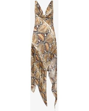 Roberto Cavalli Silk Dress - Metallic