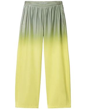 Alexander Wang Reflective Mid-Rise Track Trousers - Yellow