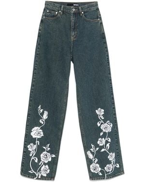ROTATE BIRGER CHRISTENSEN Straight Legged Jeans - Blue