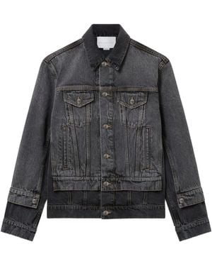 Stella McCartney Double-Layered Denim Jacket - Grey