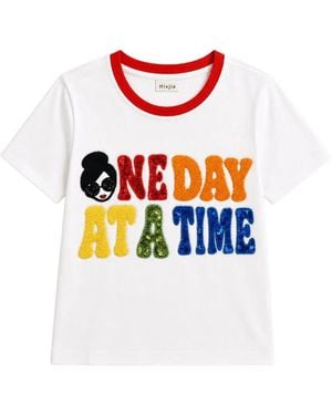 Alice + Olivia Sequin-Embellished T-Shirt - White
