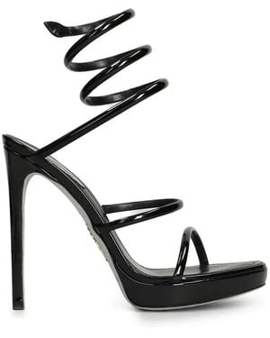 Rene Caovilla Cleo Platform Sandals - Black