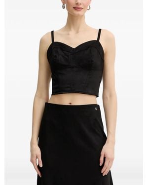 Guess Nunzia Sweetheart-Neckline Tank Top - Black