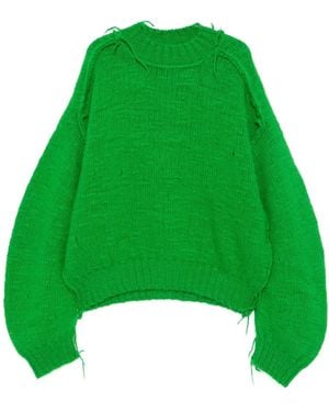 LỰU ĐẠN Kingpin Knit Jumper - Green