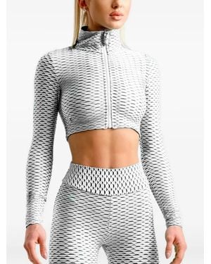 Tessitura 3D Cropped Performance Jacket - White