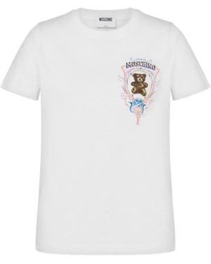 Moschino Teddy Bear Graphic-Print T-Shirt - White