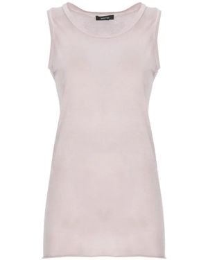Avant Toi Fine-Knit Tank Top - Pink