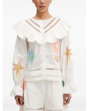 Never Fully Dressed Dreamer Willa Blouse - White