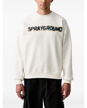 Sprayground Graphic-Print Jumper - White