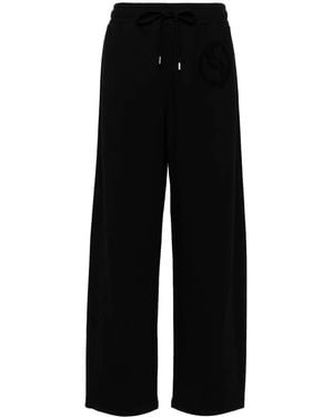 Stella McCartney Straight-Leg Cotton Trousers - Black