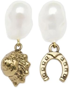 Erdem Pendientes Con Perla - Blanco