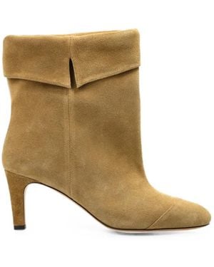 Isabel Marant Eldra Suede Ankle Boots - Natural