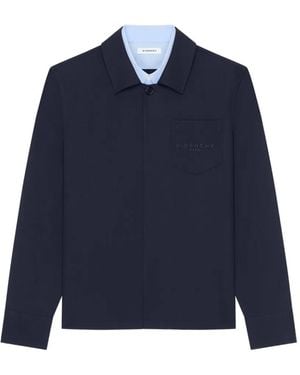 Givenchy Trompe-Lâ€Å"Il Hemd Im Layering-Look - Blau