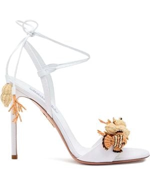 Aquazzura 105Mm Marea Sandals - White