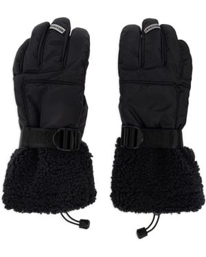 UGG Faux-Fur Trim Gloves - Black