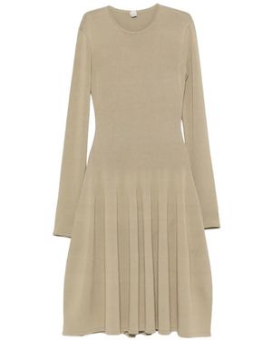 TOTEME Sculpted Knit Midi Dress - Natural