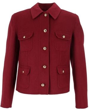 Max Mara Venere Button-Up Jacket - Red