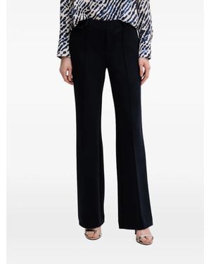 Ouí Pressed-Crease Flared-Leg Pants - Black