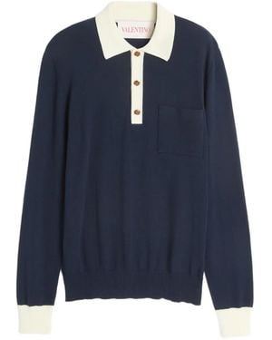 Valentino Garavani Cotton Polo Shirt - Blue