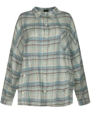 R13 Chemise À Carreaux - Vert