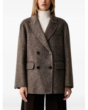 ViCOLO Double-Breasted Blazer - Brown