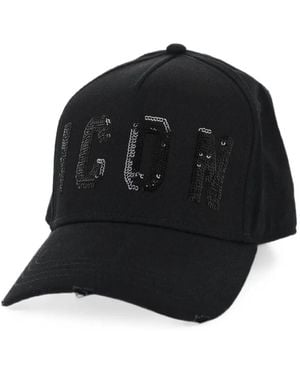 DSquared² Sequin-Embellished Baseball Cap - Black
