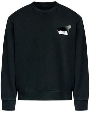 MM6 by Maison Margiela Cotton Sweatshirt - Black