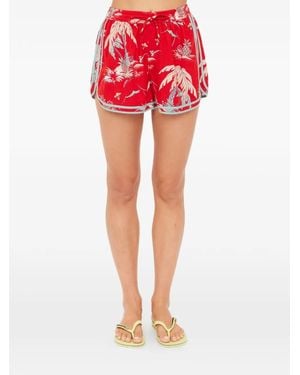 The Upside Palma Klio Shorts Mit Blumen-Print - Rot