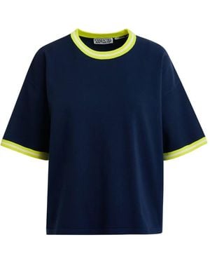 Essentiel Antwerp Contrast-Trim T-Shirt - Blue