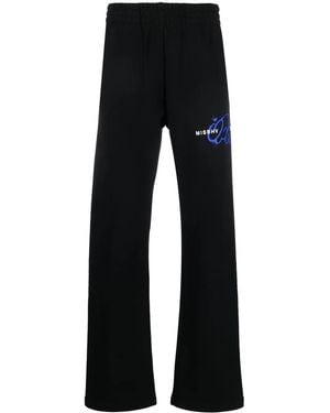 MISBHV X Ufo361 Logo-Print Track Pants - Black