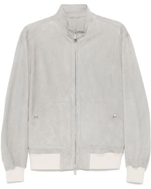 Eleventy Suede Jacket - Grey