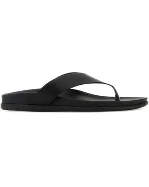 Ancient Greek Sandals Charys leather flat sandals - Negro