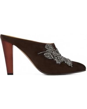 Ralph Lauren Mules Ashtyn À Talon - Brown