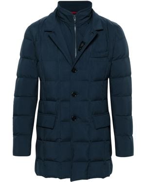 Fay Double-Front Down Jacket - Blue