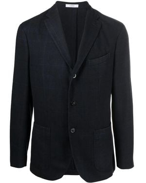 Boglioli Single-Breasted Wool Blazer - Blue